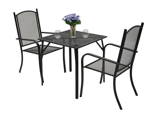 DEOKORK Zahradní kovová sestava NANCY MINI 1+2