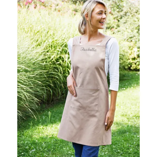 Japonská bavlněná zástěra s výšivkou