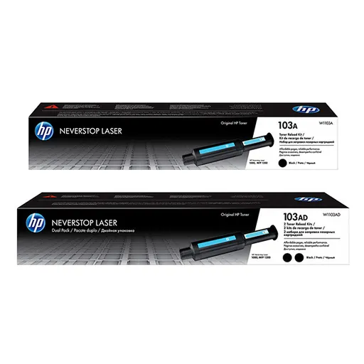 HP W1103AD - originální toner HP 103AD, černý, 2x2500