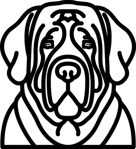 Vsepropejska Psí dekorace na zeď Plemeno: Mastif