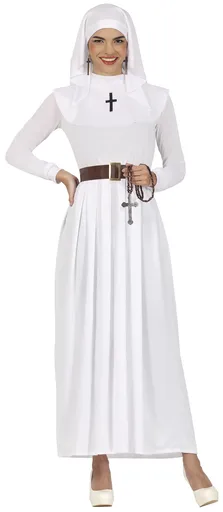 Guirca Dámský kostým - Bílá jeptiška Velikost - dospělý: M