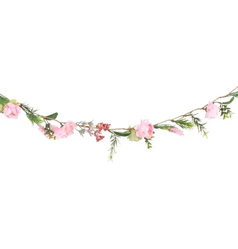 Chaks Dekorativní girlanda - Květinový mix 120 cm
