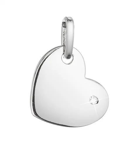 Evolution Group - Pavona Stříbrný přívěsek Srdíčko se zirkonem 14020.1