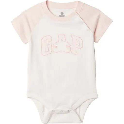 GAP BAS LOGO Dětské body, bílá, velikost