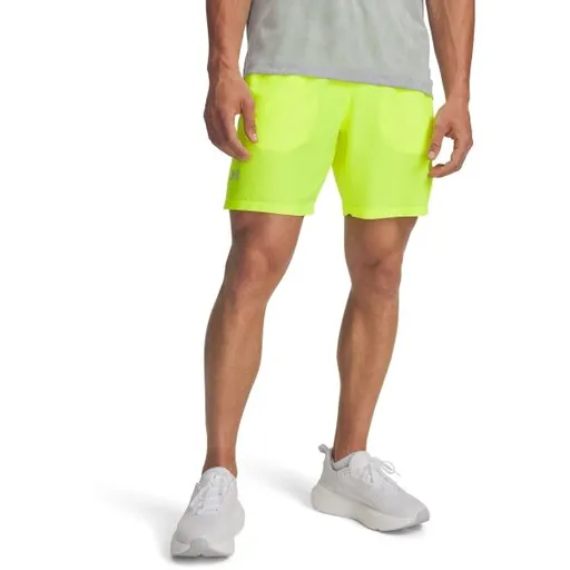 Under Armour LAUNCH 7 Pánské kraťasy, žlutá, velikost L