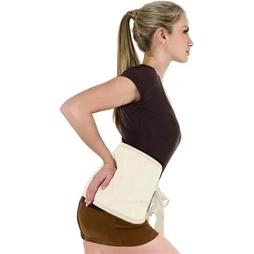 Ovčí Věci Ledvinový pás na zavazování z ovčí vlny merino, barva přírodní (1-0001-PŘÍRODNÍ)