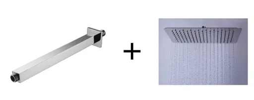 HOPA Hlavová sprcha ETNA PLUS 50  +  Držák hlavové sprchy ze stropu, hranatý BAPG8268+ BAPG8255