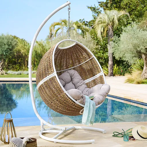 DEOKORK Ratanová závěsná houpačka VENEZIA