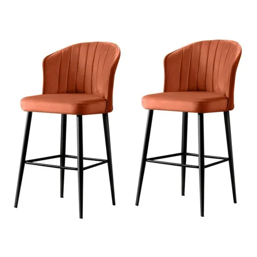 Sada barových židlí Rubi Tile Red and Black, 2 ks, 2 ks