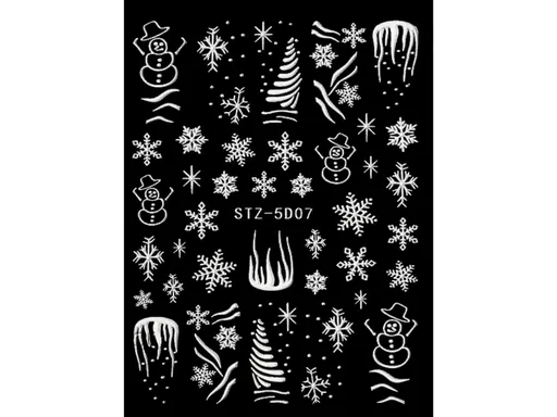 Samolepky na nehty 5D - Zima 5D07
