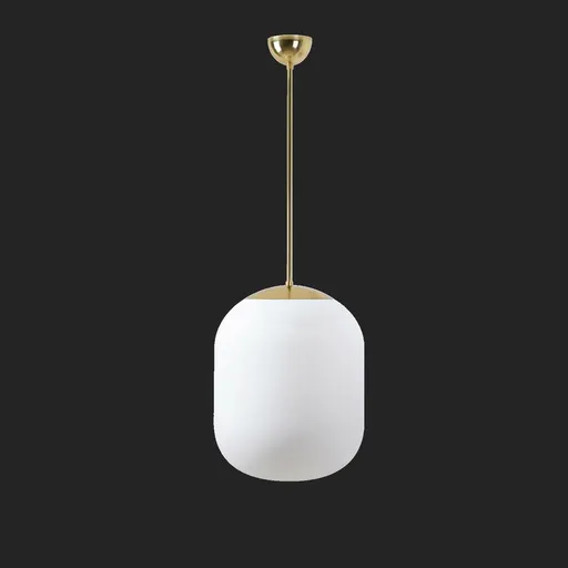 OSMONT TAN66417 TANIA P1 závěsné skleněné svítidlo mosaz leštěná / bílá IP40 3000 K 27W LED DALI