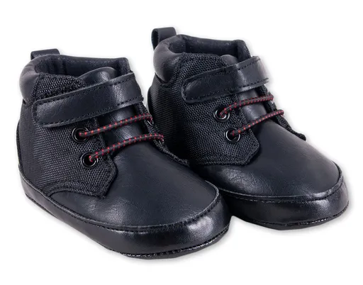 YO ! Kojenecké capačky/botičky - černé vel.  0/6 m