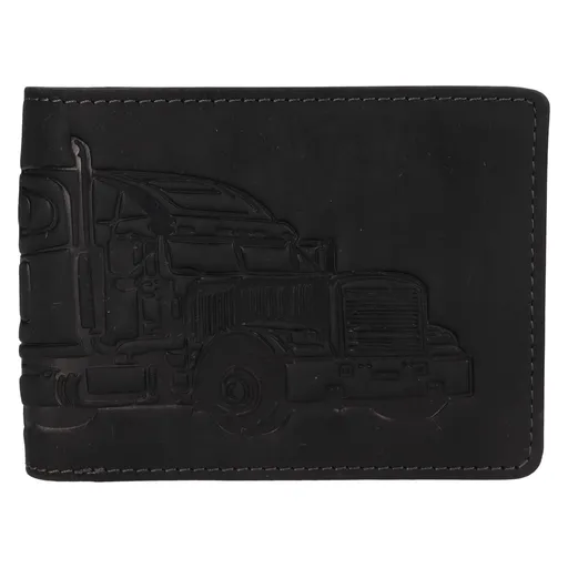 Pánská kožená peněženka Lagen Truck - černá