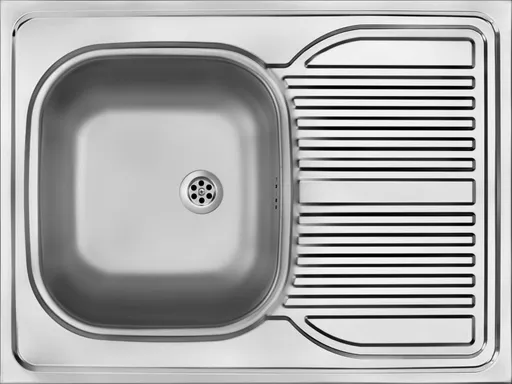 DEANTE Tango nerez satin Nerezový dřez, 1 bowl s odkapávačem celoplošný ZM6_0110