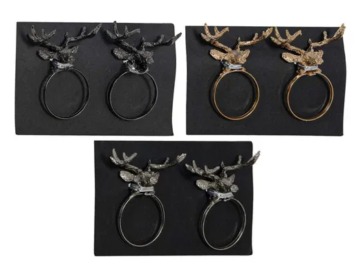 HIT Kovový kroužek na ubrousky 3,7cm 2ks MIX motivů