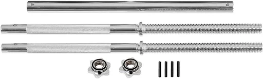 Physionics Činková chromovaná tyč 120 cm + hvězdicové zámky