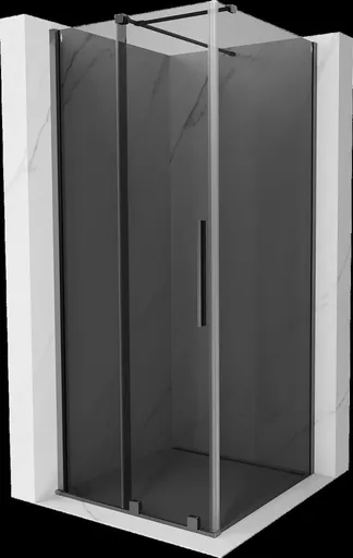 MEXEN/S Velar sprchový kout, posuvné dveře 100 x 100, grafit, grafit metal 871-100-100-41-95
