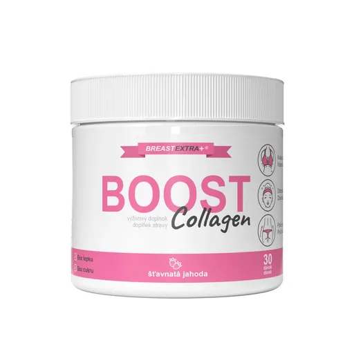 BreastExtra+ BreastExtra BOOST Collagen pro dokonalá velká prsa a zářivou pleť – 30 dávek