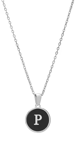 Troli Originální ocelový náhrdelník s písmenem P