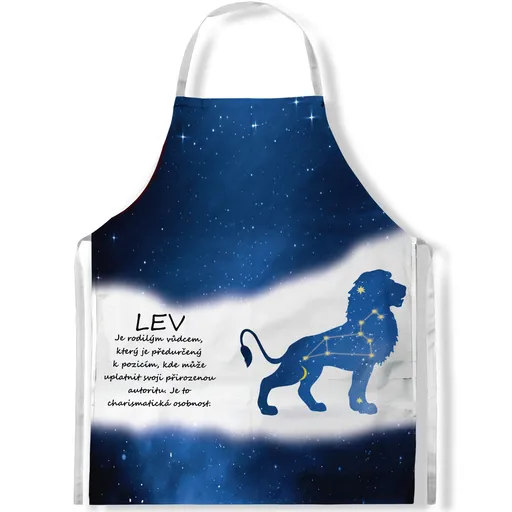Zástěra Lev (23.7. - 22.8.) - modrá