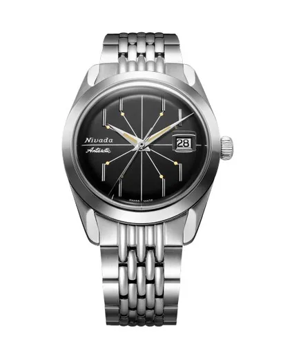 Nivada Grenchen Antarctic Spider Black 38 mm - Beads of Rice