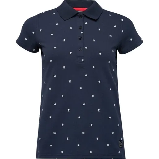 Willard LILOU Dámské triko s límečkem, tmavě modrá, velikost XXL