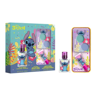 Dárkový set Stitch EDT 30 ml + lesk na rty + oční stíny
