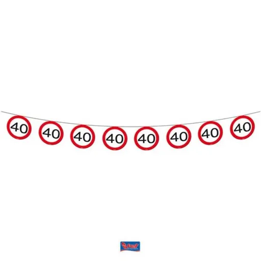 Girlanda dopravní značka 40, 12 m - Folat