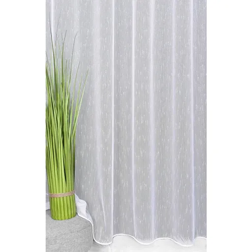 Záclona markizeta, Helis s olůvkem metráž, bílá 155 cm