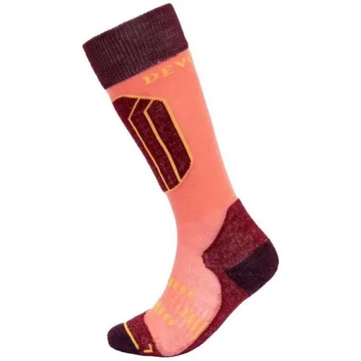 Devold ALPINE Dětské podkolenky, lososová, velikost 31-34