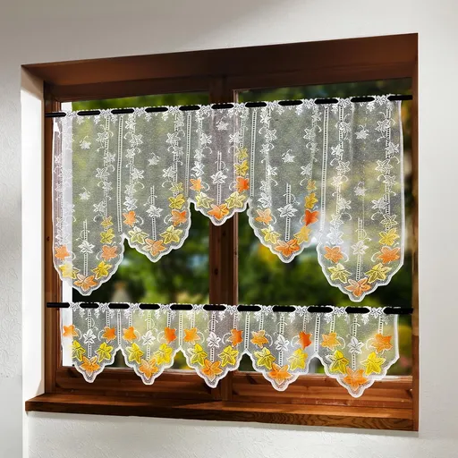 Záclonka Podzimní listí, 2dílná