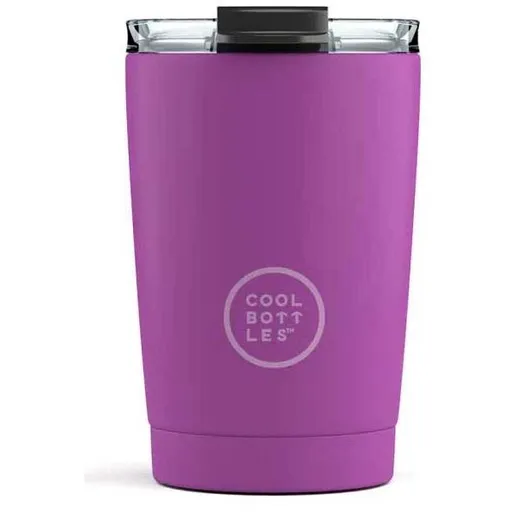 COOL BOTTLES TERMO 330 ML Nerezový termo hrnek, fialová, velikost 330 ML