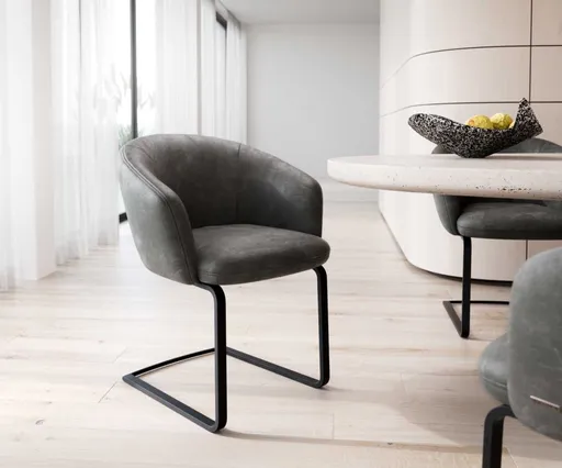 Jídelní židle Caja-Flex s područkami konzolová podnož plochá