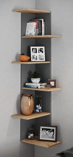 VCM Rohová police „Balos XL“, antracitová