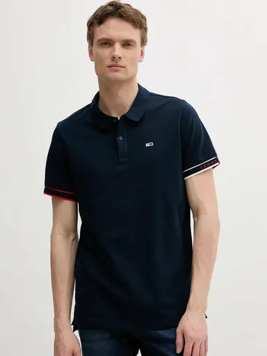 Tommy Jeans pánské tmavě modré polo tričko DM0DM21306 M