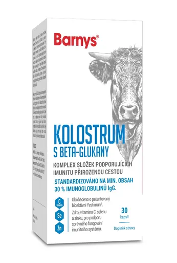 Barny´s Kolostrum s beta-glukany 30 kapslí