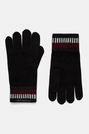 Vlněné rukavice Tommy Hilfiger