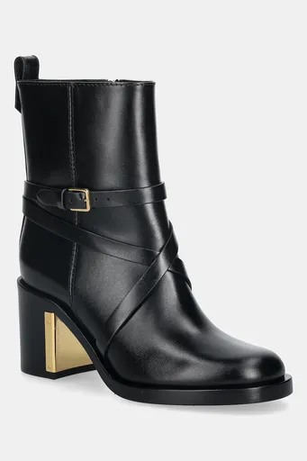 Kožené kotníkové boty Elisabetta Franchi