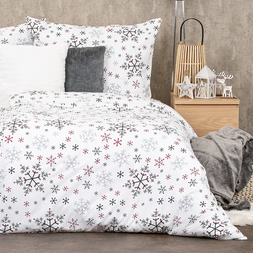 4Home Bavlněné povlečení Snowflakes, 220 x 200 cm, 2 ks 70 x 90 cm