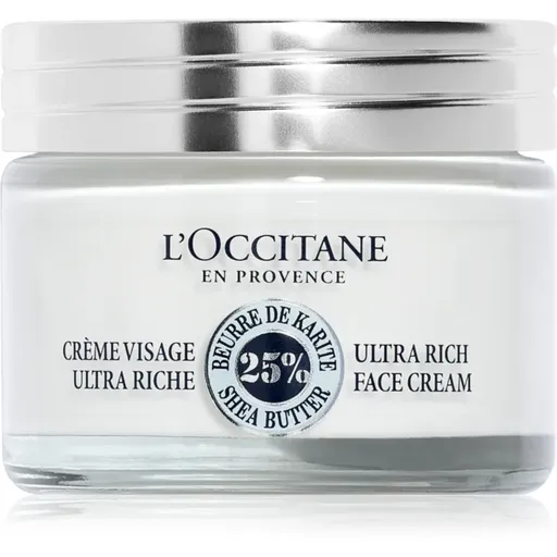 L’Occitane Shea Butter Ultra Rich Face Cream výživný pleťový krém 50 ml