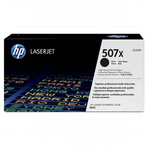 HP CE400X - originální toner HP 507X, černý, 11000 stran
