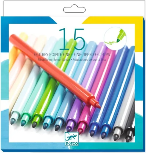 Fixy s tenkým hrotem, 15ks