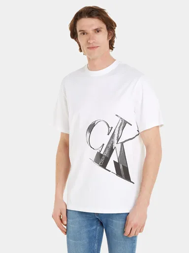 Calvin Klein pánské bílé tričko J30J324022 XL