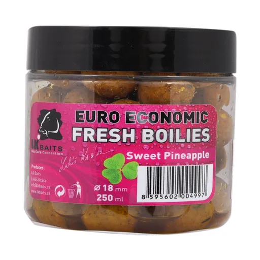 LK Baits Fresh Boilies Euro Economic 18mm 250ml - G8 Pineapple,LK Baits Fresh Boilies Euro Economic 18mm 250ml - G8 Pineapple