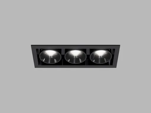 LED2 2560753DTW Zápustné svítidlo RIVA MAXI 3, B DALI TW/PUSH TW 15W 3000K-4000K UGR černá