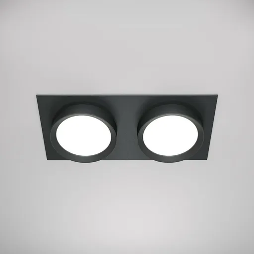 MAYTONI Vestavné svítidlo Hoop GX53x2 15W IP 20 DL086-02-GX53-SQ-B