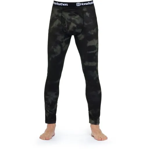 Horsefeathers RILEY Pánské termo kalhoty, tmavě zelená, velikost