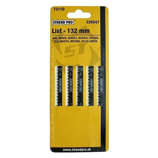 Plátky do přímočaré pily STREND PRO T311D 5ks
