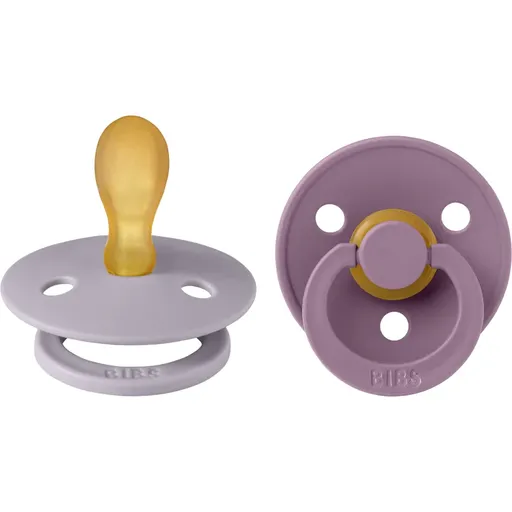 BIBS Colour Size 1: Symmetrical 0-6 months dudlík Fossil Grey / Mauve 2 ks