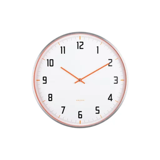 Karlsson 5969OR designové nástěnné hodiny oranžová, pr. 40 cm